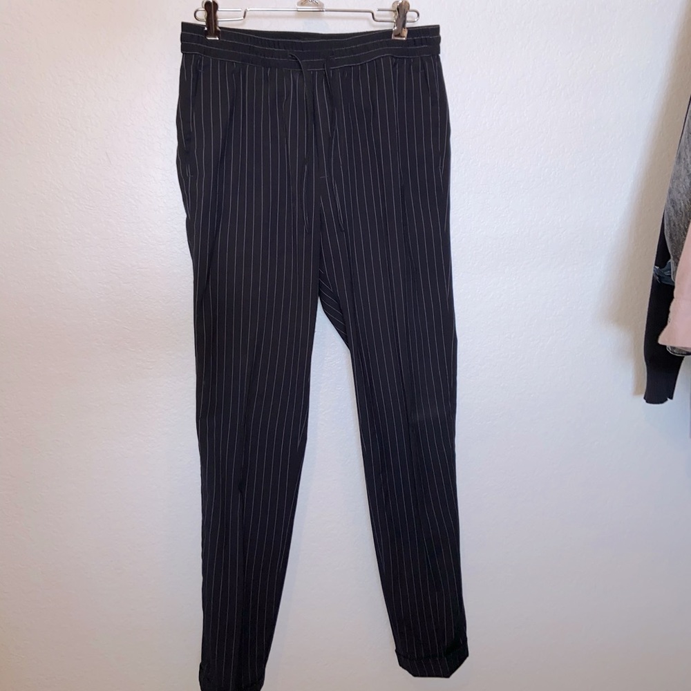 H&M Navy Pinstripe Smart Pants